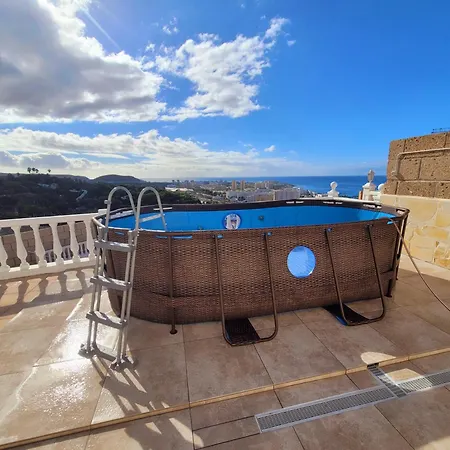 El Musgo Mit Meerblick Und Pool Nyaraló *